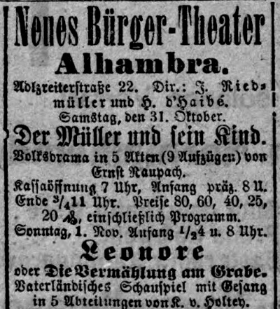 1908 Münchner neueste Nachrichten  31.10.