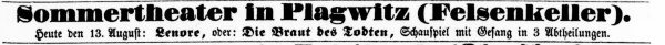 1864 Leipziger Tageblatt und Anzeiger 13.08.