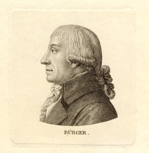 Gottfried August Bürger, Stammbuchblatt,Ernst Ludwig Riepenhausen