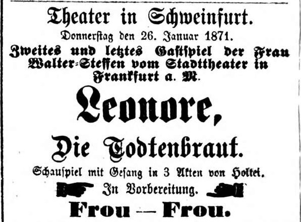 1871 26 01 Schweinfurter Tagblatt