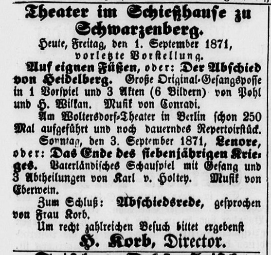 1871 Erzgebirgischer Volksfreund  01.09.