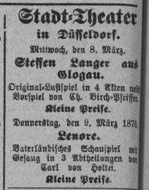 1876 Dsseldorfer Volksblatt 08.03.