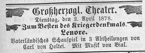 1878 Nachrichten fr Stadt und Land  Oldenburger Zeitung 02.04.